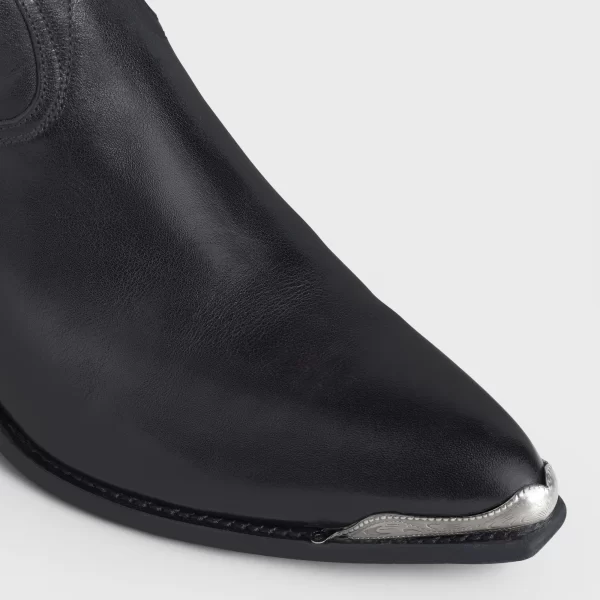 BOTAS ALTAS CELINE ESTILO VAQUERO CON PUNTERA DE METAL DE PIEL DE BECERRO