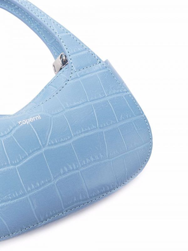 BOLSO COPERNI MICRO BAGUETTE SWIPE DE PIEL AZUL