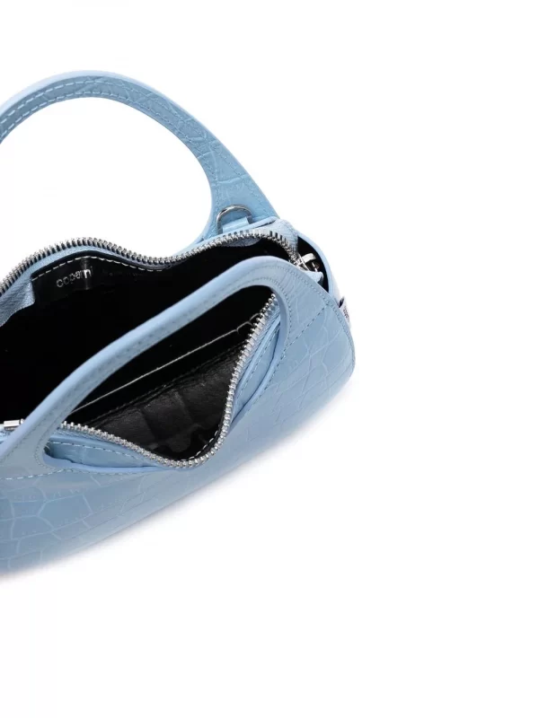 BOLSO COPERNI MICRO BAGUETTE SWIPE DE PIEL AZUL