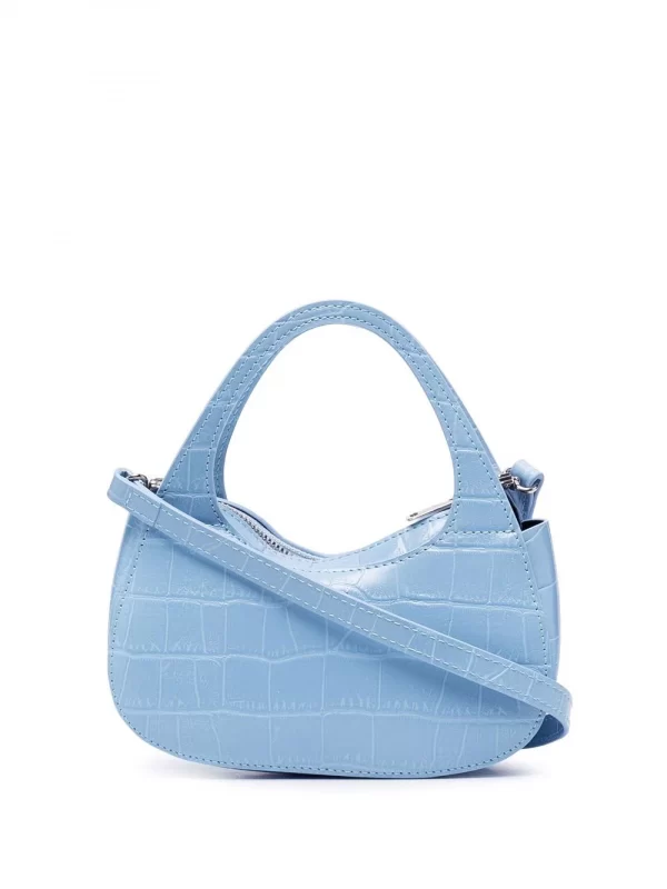 BOLSO COPERNI MICRO BAGUETTE SWIPE DE PIEL AZUL