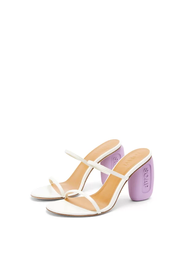 SANDALIA LOEWE DE PIEL CON TACÓN PASTILLA DE JABÓN
