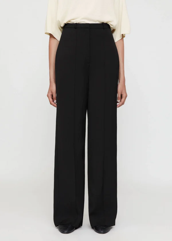 PANTALON DE TRAJE TOTÊME WIDE SUIT NEGRO