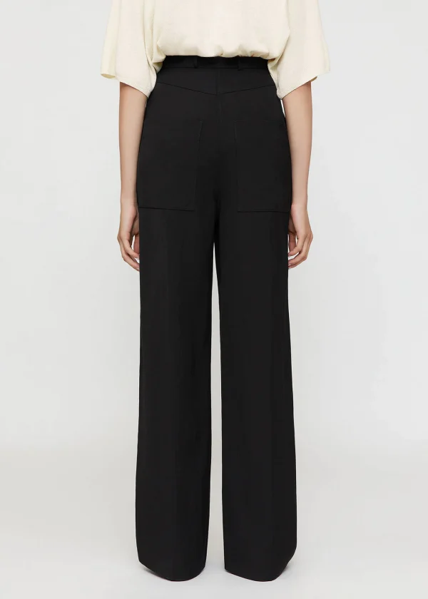 PANTALON DE TRAJE TOTÊME WIDE SUIT NEGRO