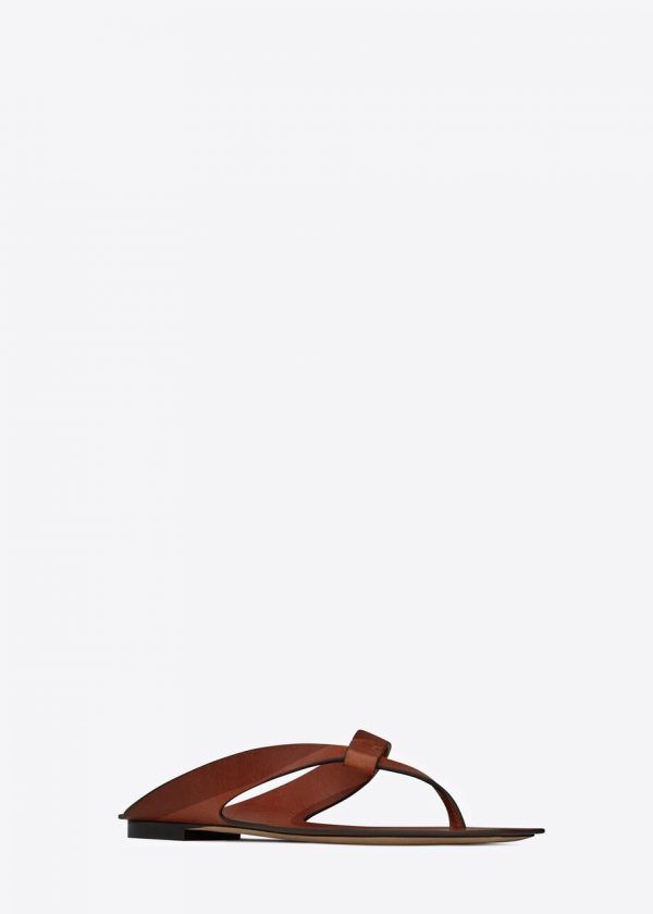 SANDALIAS PLANAS YSL ISLA DE PIEL