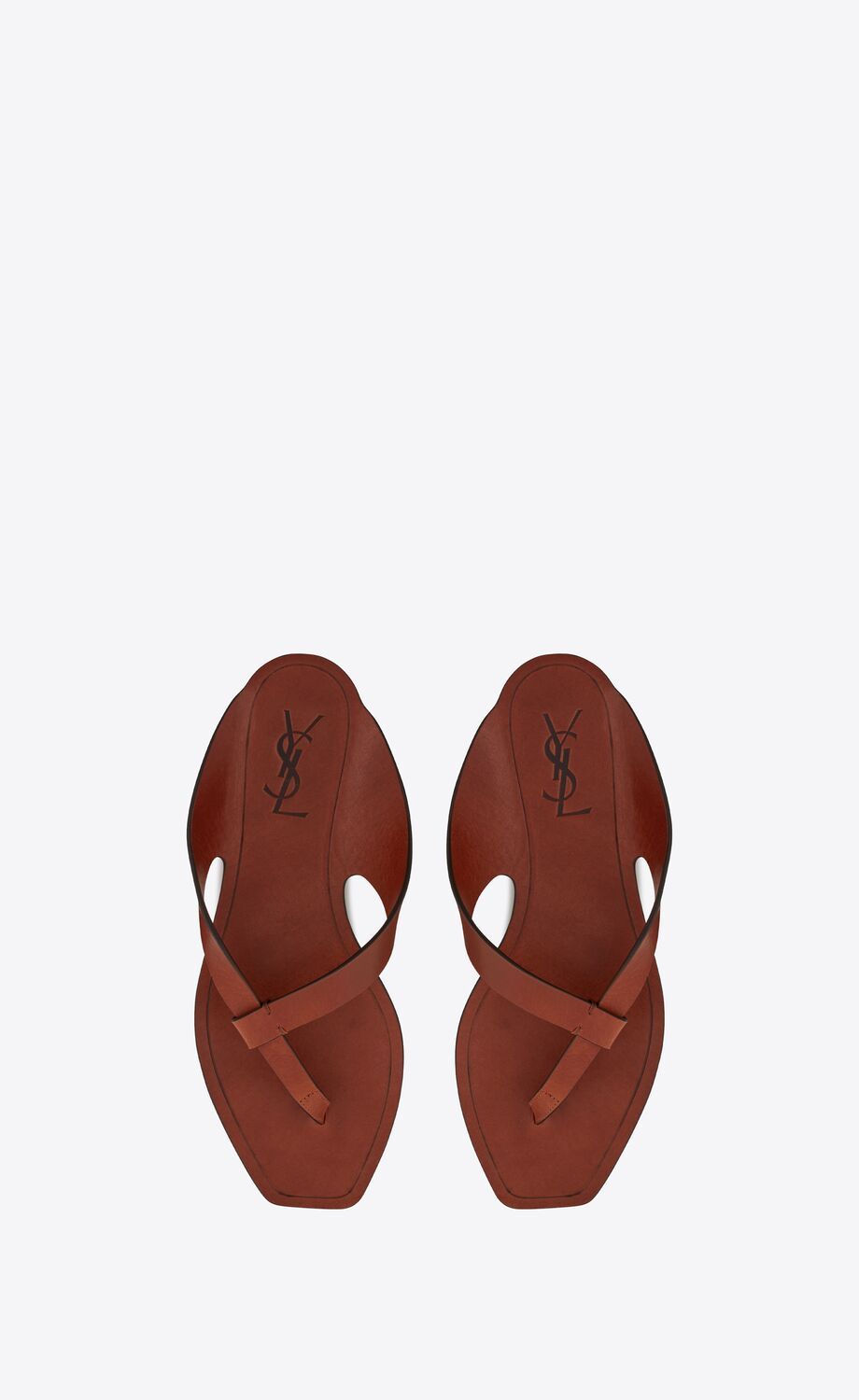 SANDALIAS PLANAS YSL ISLA DE PIEL