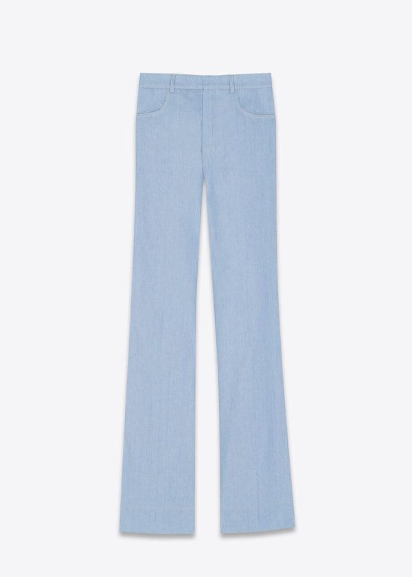 Medium2-693735Y7E314071_A VAQUEROS YSL DE CORTE ACAMPANADO DENIM AZUL CIELO