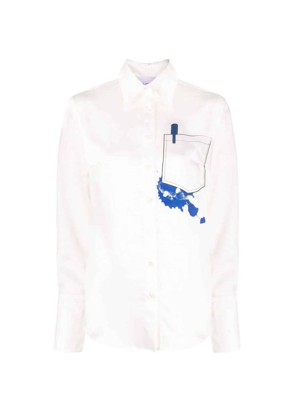 22BLO013DX1 BLUSA AZ FACTORY TRIBUTE INK STAIN