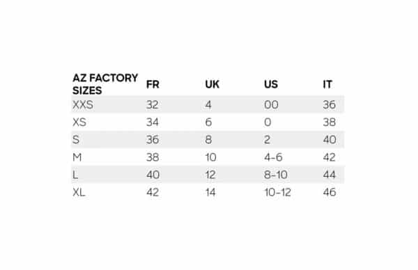 guia tallas AZFactory