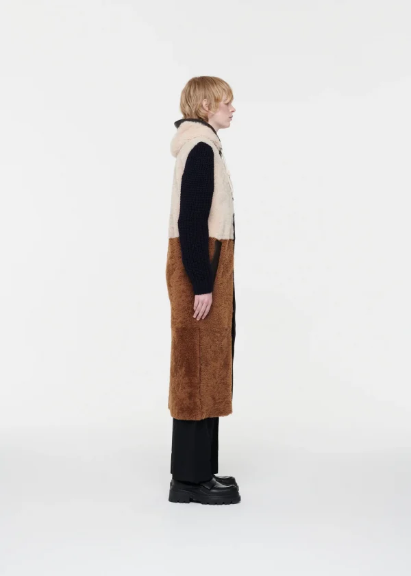 ABRIGO PLAN C SHEARLING COLOR BLOCK