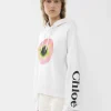 SUDADERA CHLOÉ CAPUCHA Y LOGOTIPO