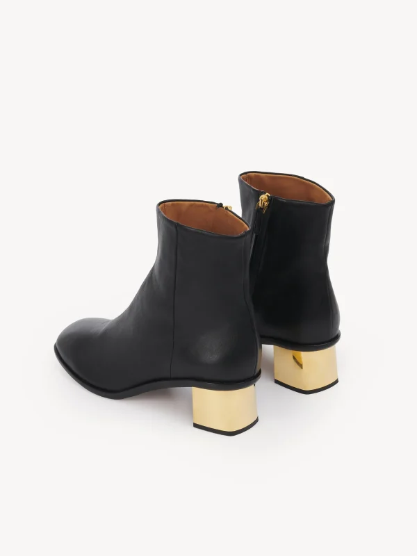 botin chloe negro piel