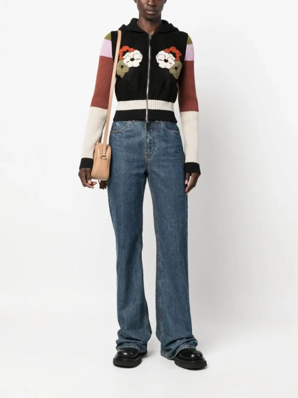 jersey cropped con capucha etro