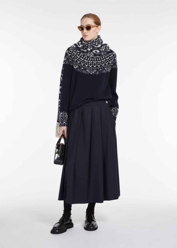 bufanda max mara jacquard lana