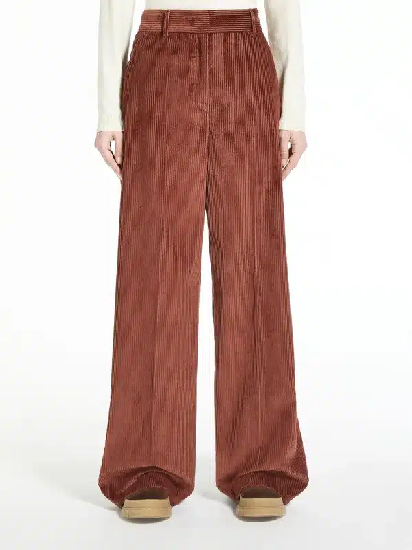 pantalon rojo terciopelo max mara