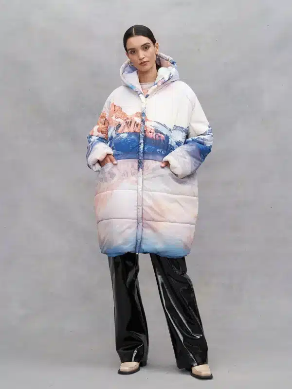 Plumífero oversize con capucha fete imperiale