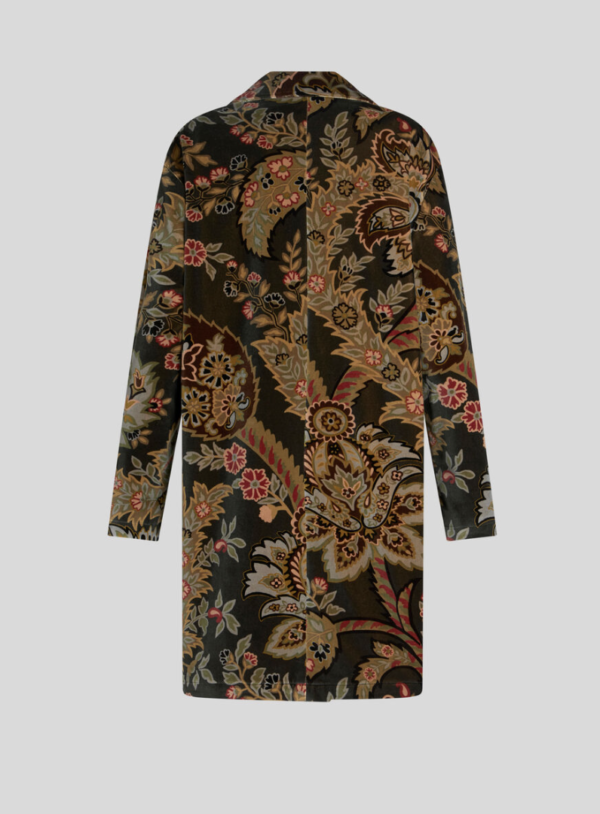 Abrigo ETRO de terciopelo paisley floral