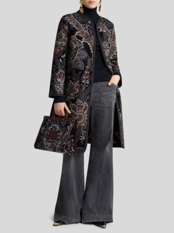 Abrigo ETRO reversible de chenilla jacquard