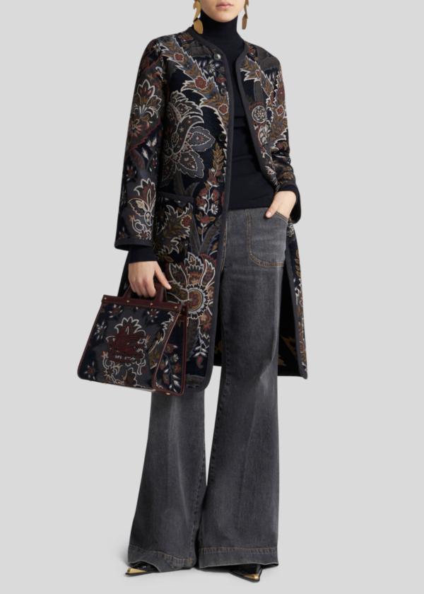 Abrigo ETRO reversible de chenilla jacquard