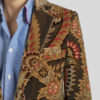 Chaqueta etro de terciopelo estampado