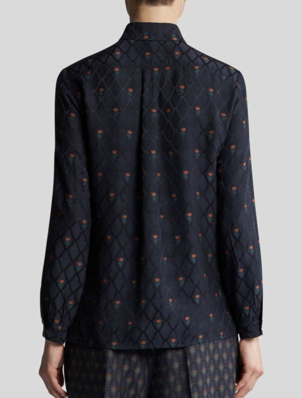 Camisa etro de seda jacquard