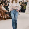 Vaquero Chloé acampanados con patchwork