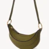 Bolso Chloé Cruzado Banana Cuero Khaki