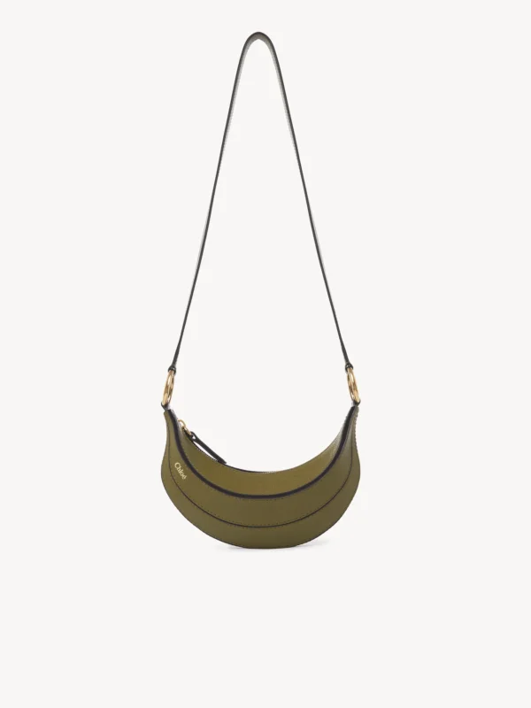 Bolso Chloé Cruzado Banana Cuero Khaki