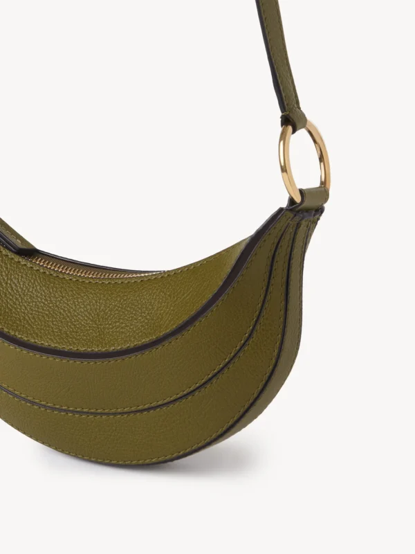 Bolso Chloé Cruzado Banana Cuero Khaki