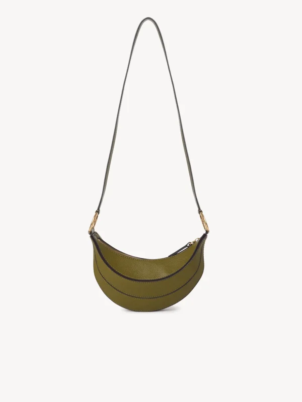 Bolso Chloé Cruzado Banana Cuero Khaki