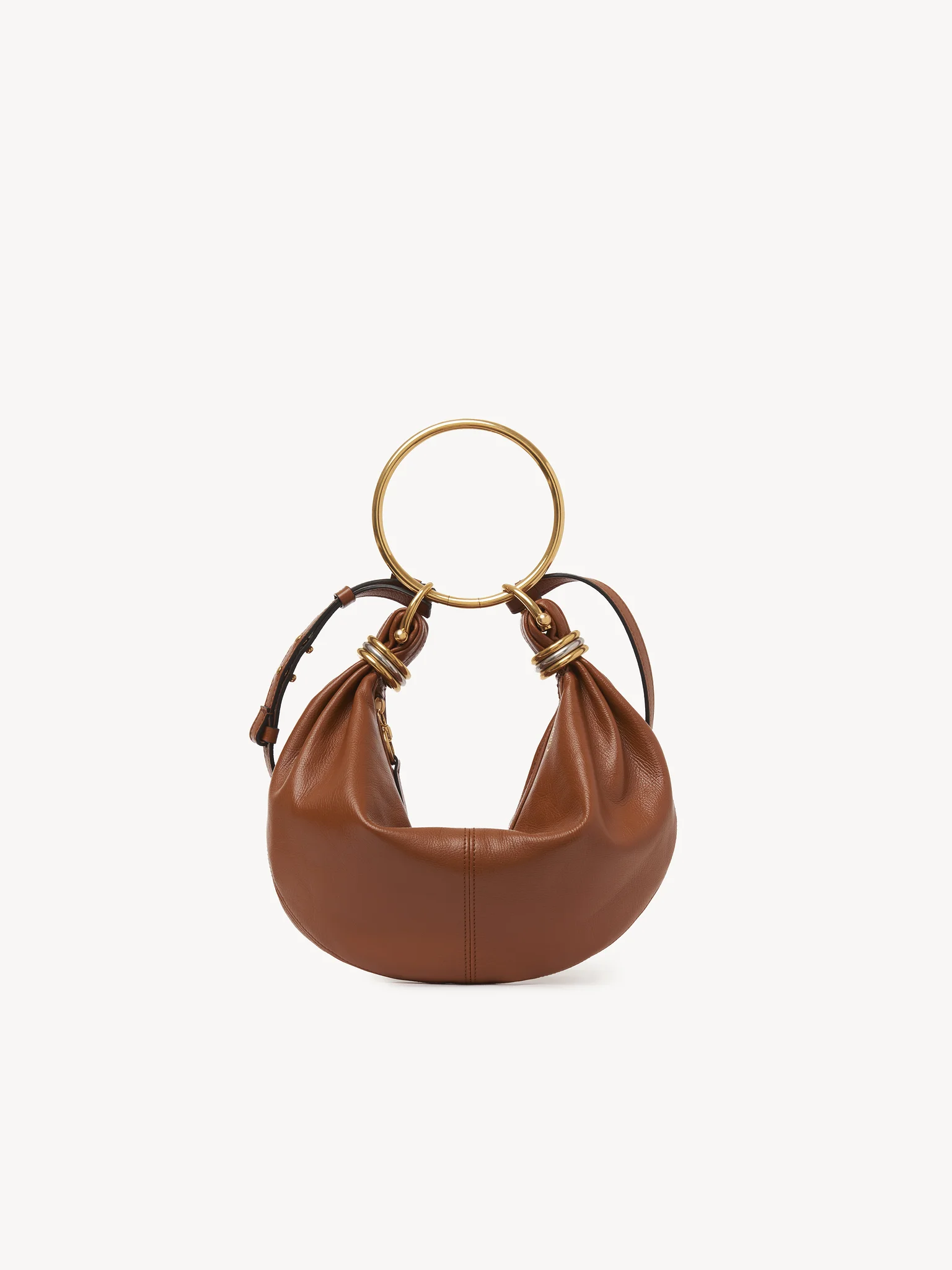 BOLSO CHLOE HOBO BRACELET PEQUENO MARRON PERCHA SANTANDER