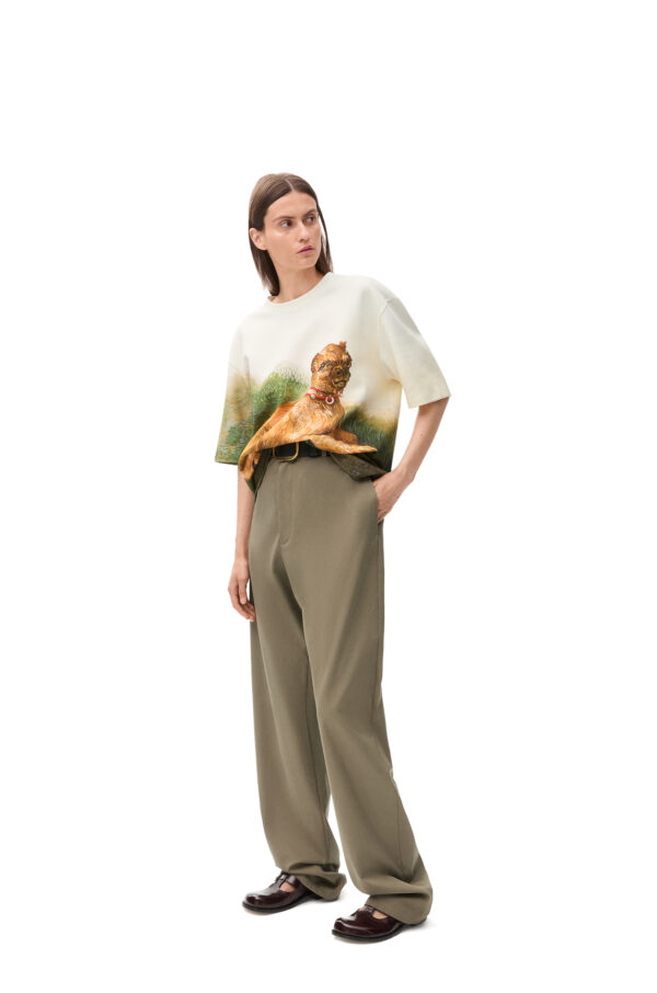 Camiseta oversize de Loewe con estampado de grifón de Bruselas