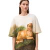 Camiseta oversize de Loewe con estampado de grifón de Bruselas