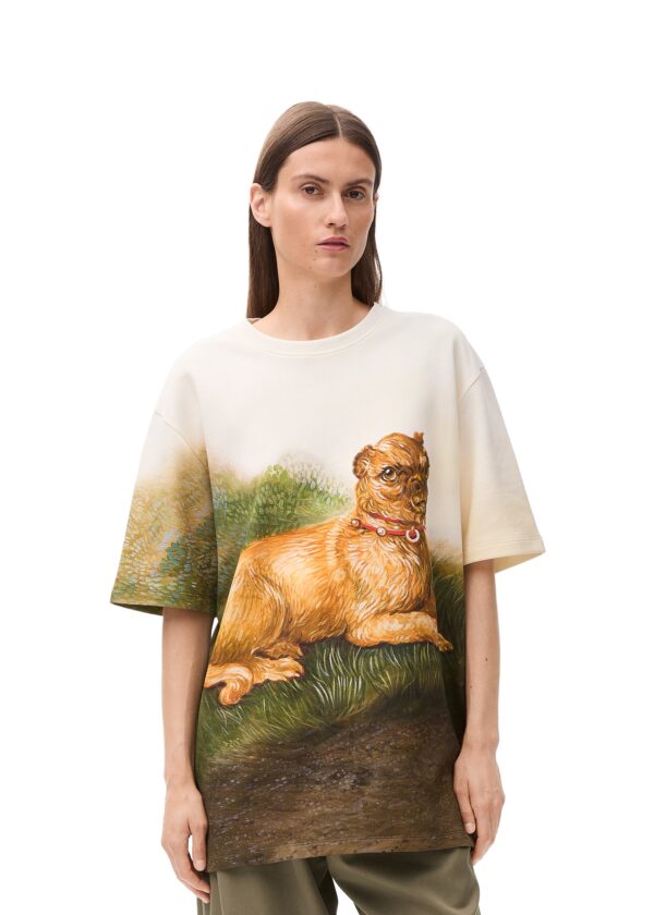 Camiseta oversize de Loewe con estampado de grifón de Bruselas