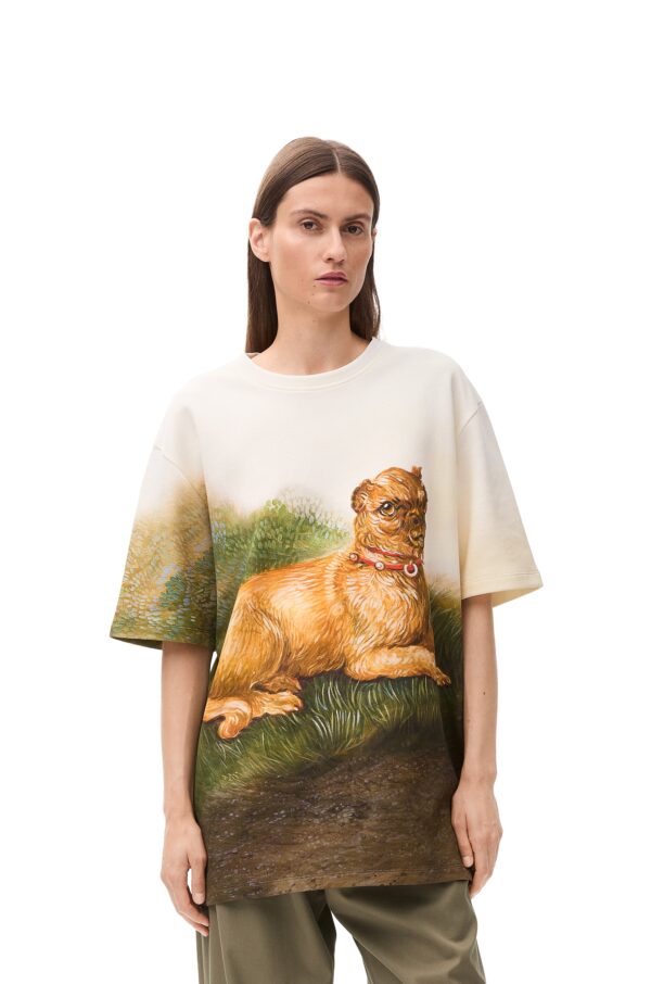 Camiseta oversize de Loewe con estampado de grifón de Bruselas