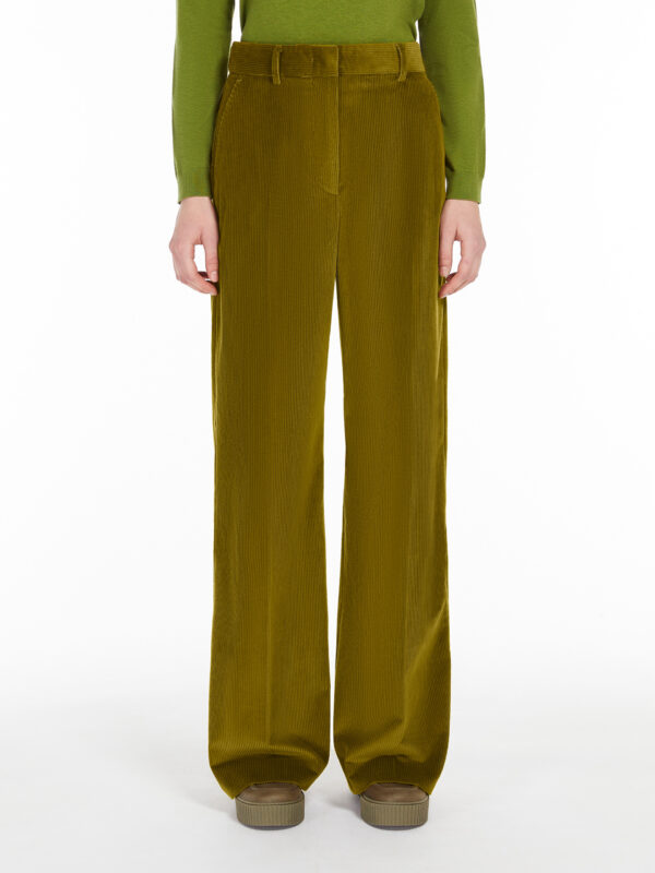 Pantalón de terciopelo Maxmara verde