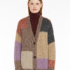 cardigan maxmara oversize de mohair violeta