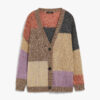 cardigan maxmara oversize de mohair violeta