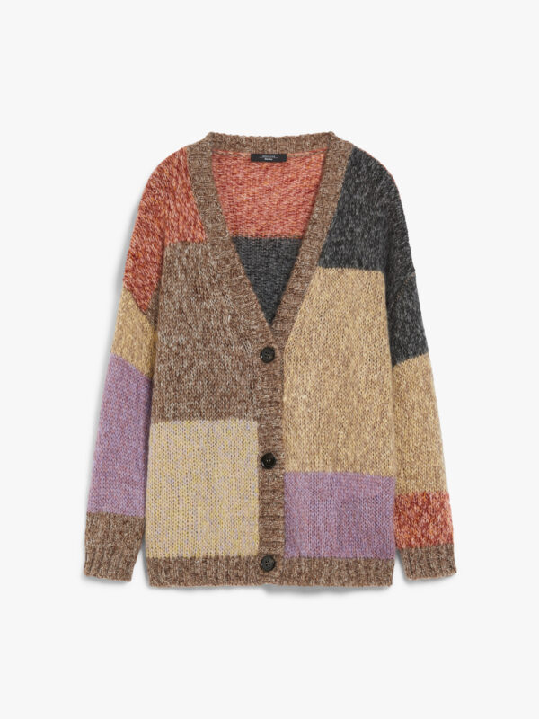 cardigan maxmara oversize de mohair violeta