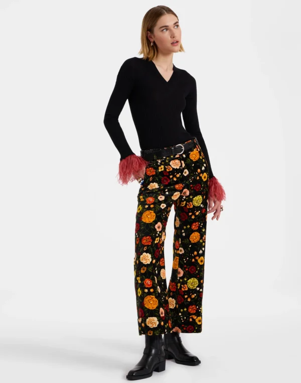 pantalon hendrix ladoublej estampado flores