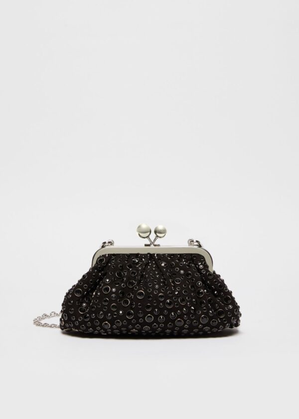 clutch fiesta maxmara pedrería negro