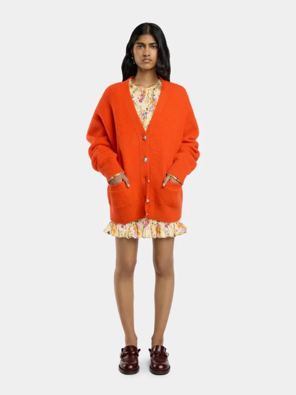 Cardigan Rabanne Naranja de Lana