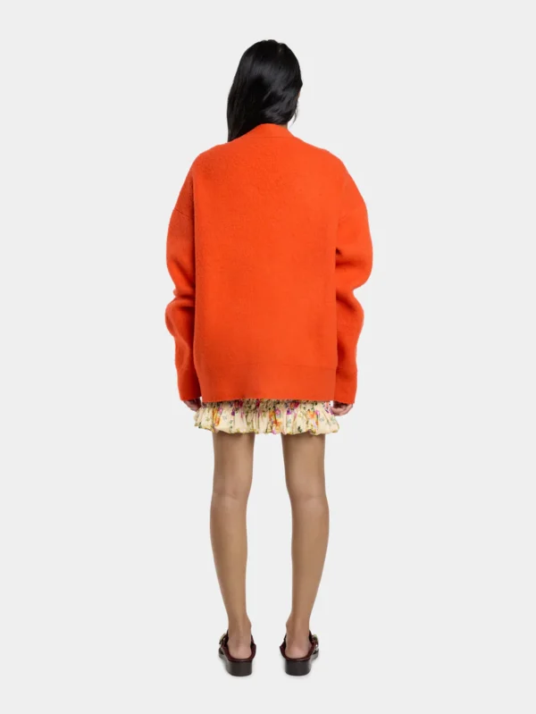 Cardigan Rabanne Naranja de Lana