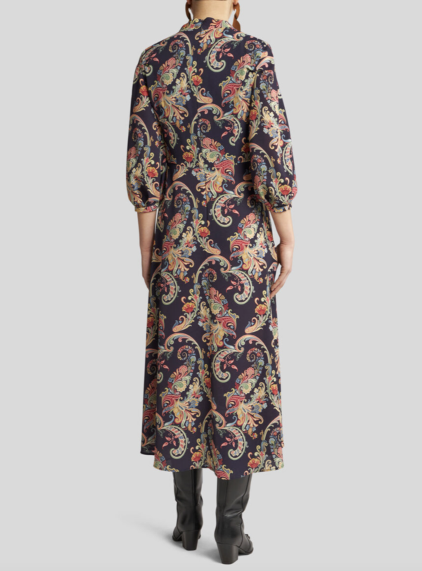 VESTIDO ETRO MIDI ESTAMPADO PAISLEY