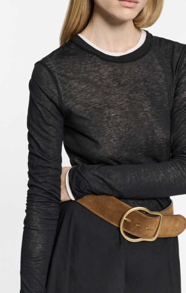 CAMISETA DOROTHEE SCHUMACHER LAYER LOVE NEGRA