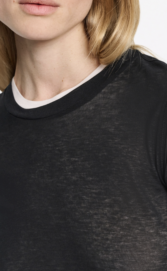 CAMISETA DOROTHEE SCHUMACHER LAYER LOVE NEGRA