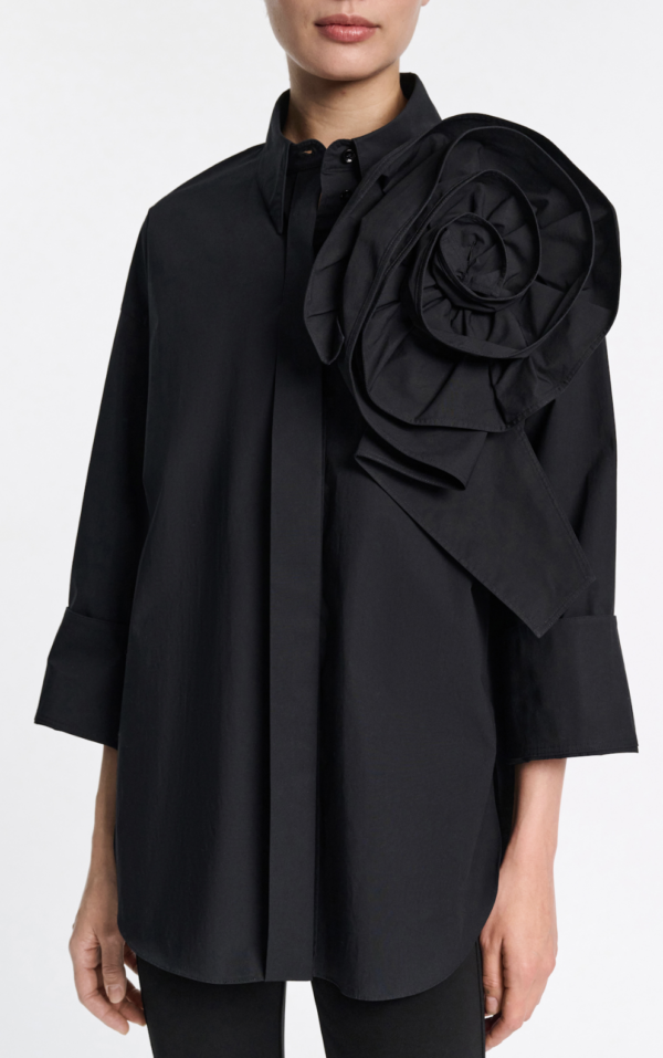 CAMISA DOROTHEE SCHUMACHER POPELINA POWER NEGRA