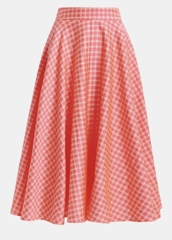 FALDA MIDI PLISADA ROSA ESSENTIEL FALDA MIDI PLISADA ROSA ESSENTIEL