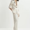 BLAZER RAYAS BLANCA ESSENTIEL