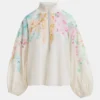 BLUSA BLANCA FLORES ESSENTIEL
