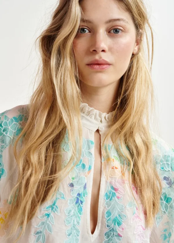 BLUSA BLANCA FLORES ESSENTIEL